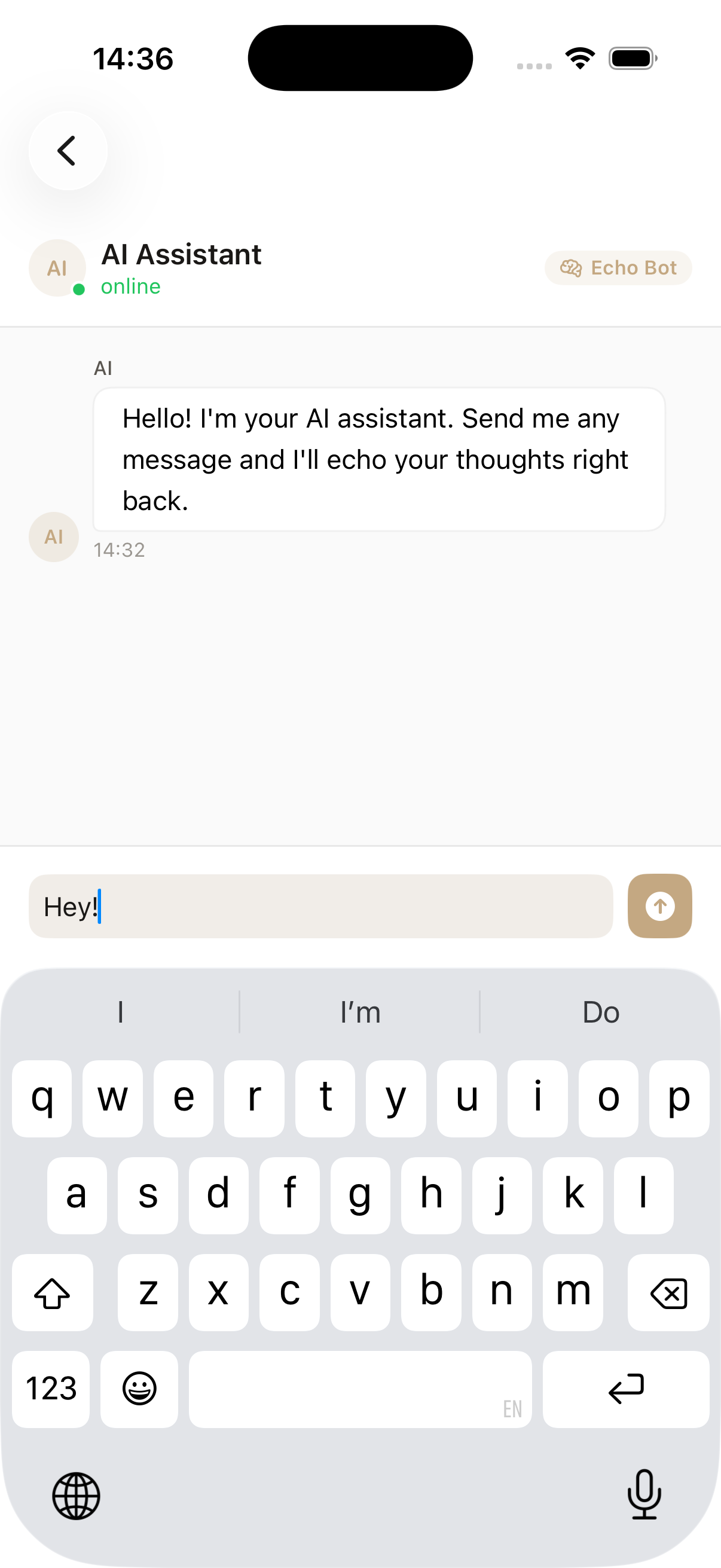 AI Chat app showcase